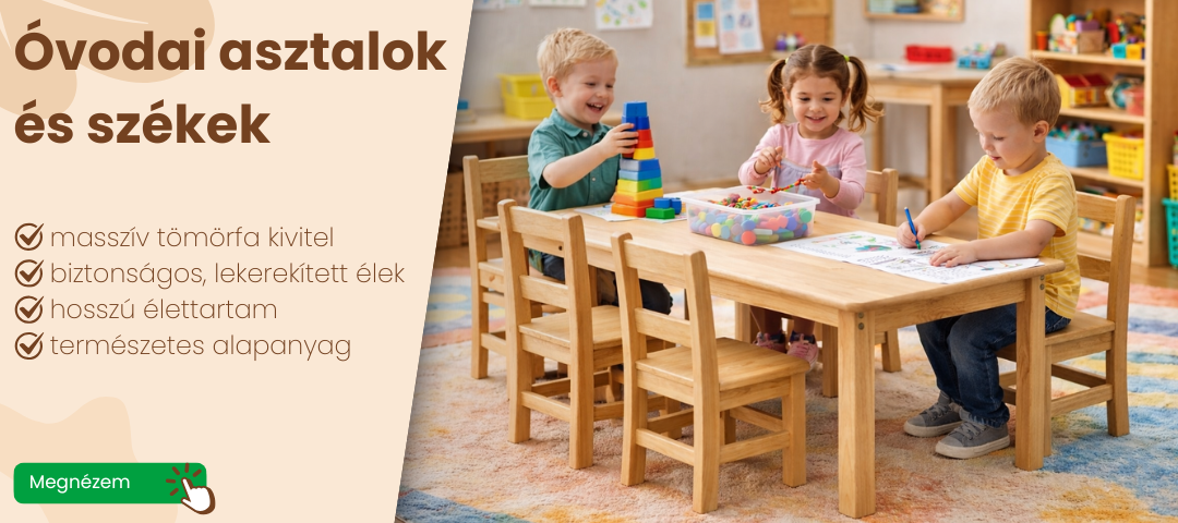 Óvodai asztal, óvodai szék