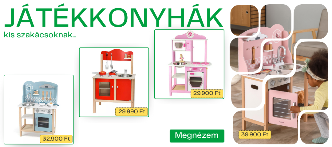 Fa játékkonyhák gyerekeknek