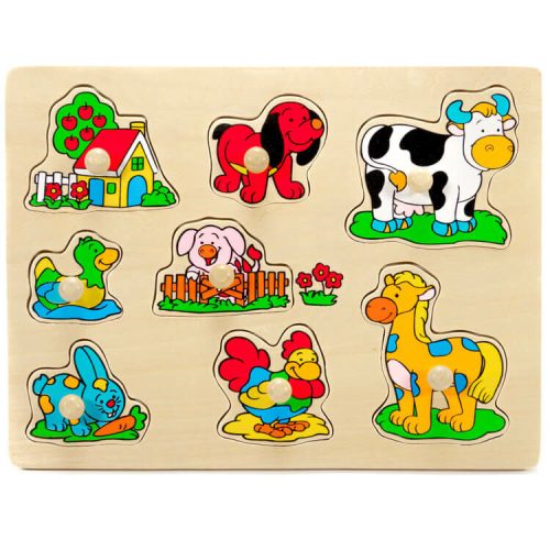 Fogantyús puzzle (házikós)  -  vásároljon online minőségi fajátékokat