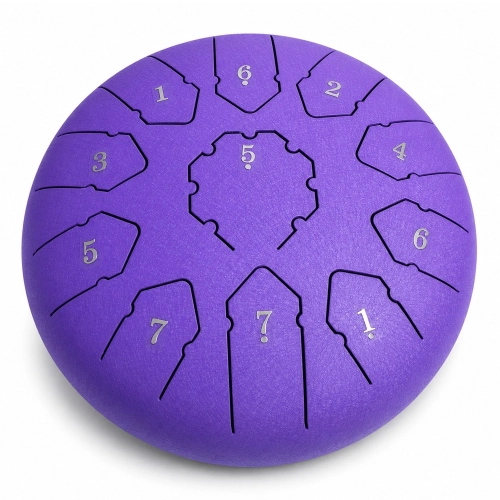 Nyelvdob - 11 hangos, 25 cm (lila)