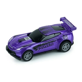 Fém sportautó - lila