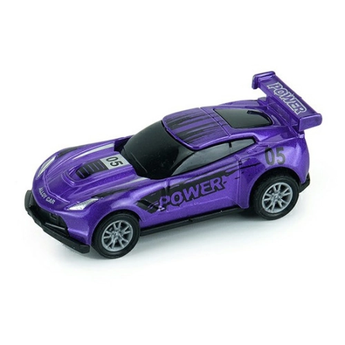 Fém sportautó - lila