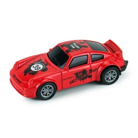 Fém sportautó - piros