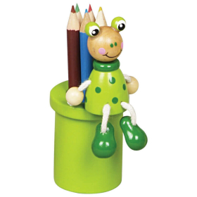 Ceruzatartó ceruzával (békás)  -  vásároljon online minőségi fajátékokat