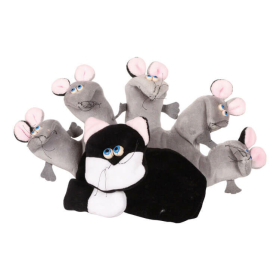 Kesztyűbáb gyerek kézre (egerek cicával)  -  vásároljon online minőségi fajátékokat