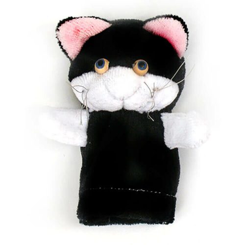 Plüss ujjbáb (cica, fekete)  -  vásároljon online minőségi fajátékokat