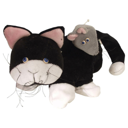 Kesztyűbáb felnőtt kézre (fekete cica)  -  vásároljon online minőségi fajátékokat