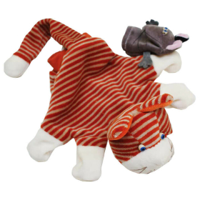 Kesztyűbáb gyerek kézre (csíkos cica)  -  vásároljon online minőségi fajátékokat