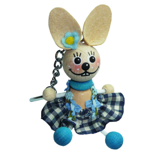 Kulcstartó r (nyuszi lány, kék)  -  vásároljon online minőségi fajátékokat