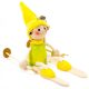 Rugós figura (síelő manó, sárga)  -  vásároljon online minőségi fajátékokat