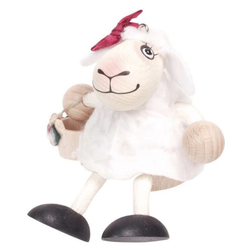 Rugós figura (fehér bárány)