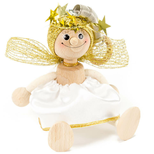 Rugós figura (angyal, fehér)  -  vásároljon online minőségi fajátékokat