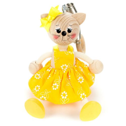 Rugós figura (cica lány, sárga)  -  vásároljon online minőségi fajátékokat