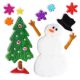 Zselés ablakdísz (hóember és karácsonyfa)  -  vásároljon online minőségi fajátékokat