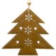 Karácsonyfadísz fából (barna fenyőfa)  -  vásároljon online minőségi fajátékokat