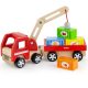 Játék daruskocsi fából (V)  -  vásároljon online minőségi fajátékokat