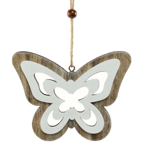 Pillangó ablakdísz (fehér-barna) - Tavaszi dekoráció