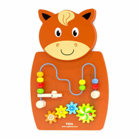 Falra szerelhető logikai játék (ló) Matatófal