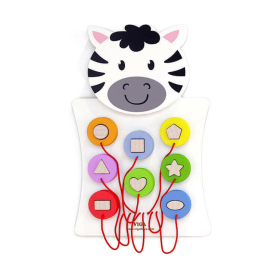 Falra szerelhető logikai játék (zebra) Matatófal