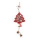 Dekorációs figura, fenyőfa lógó haranggal (piros) 45 cm  -  vásároljon online minőségi fajátékokat