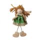 Dekorációs figura (lány, zöld, pöttyös ruhában)  -  vásároljon online minőségi fajátékokat