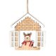 Karácsonyi dekoráció (házikóban rénszarvas, fehér ablakkal)  -  vásároljon online minőségi fajátékokat