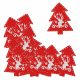Karácsonyi dekoráció (öntapadós piros fenyőfa, 12 db -  vásároljon online minőségi fajátékokat