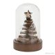 Dekoráció üvegbúrában, barna (karácsonyfa, LED fűzérrel)  -  vásároljon online minőségi fajátékokat