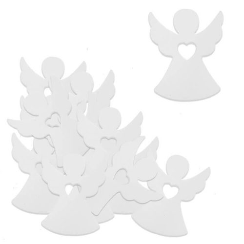 Dekorációs figura (12db-os, fehér, nagy angyal)