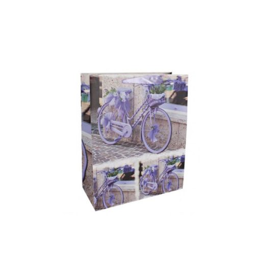 Ajándéktasak - kicsi (lila bicikli)