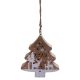 Dekorációs figura (fenyőfa, fehér karácsonyi mintával, LED világítással)  -  vásároljon online minőségi fajátékokat