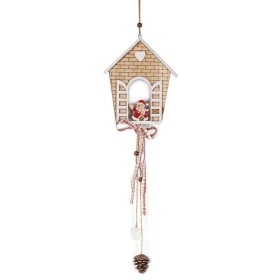 Karácsonyi dekoráció (dőlt falú házikóban hóember, fehér ablakkal)  -  vásároljon online minőségi fajátékokat