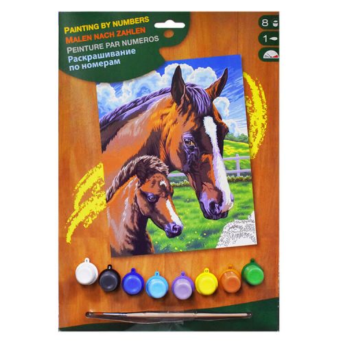 Festhető kép (csikó és ló együtt)  -  vásároljon online minőségi fajátékokat