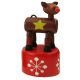 Karácsonyi nyomogatós figura (rénszarvas)  -  vásároljon online minőségi fajátékokat