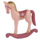 Dekorációs figura (rózsaszín, mályva színű hintaló)  -  vásároljon online minőségi fajátékokat
