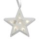 Dekorációs figura (fehér csillag rénszarvassal és hópihékkel, LED világítással)  -  vásároljon online minőségi fajátékokat