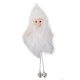 Karácsonyi dekoráció (fehér szőrme ruhás manó fehér sapkában)  -  vásároljon online minőségi fajátékokat