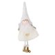 Karácsonyi dekoráció (szőrme ruhás angyal arany szívvel és hosszú fehér sapkával)  -  vásároljon online minőségi fajátékokat