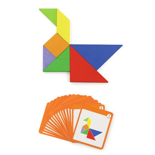 Tangram játék dobozban (35 db -  vásároljon online minőségi fajátékokat