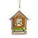 Húsvéti dekorációs figura (fehér tetős, natúr színű házikó narancssárga ablakban nyuszival)  -  vásároljon online minőségi fajátékokat