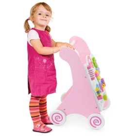 Járásfejlesztő kocsi (pink)  -  vásároljon online minőségi fajátékokat