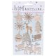 Karácsonyi dekorációs figura (natúr színű öntapadós díszek ezüst csillámporos díszítéssel)  -  vásároljon online minőségi fajátékokat