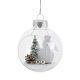 Karácsonyfadísz (átlátszó gömb, hóember )  -  vásároljon online minőségi fajátékokat
