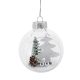Karácsonyfadísz (átlátszó gömb, karácsonyfa)  -  vásároljon online minőségi fajátékokat