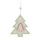 Karácsonyi dekorációs figura (zöld fenyőfában rózsaszín fenyőfa)  -  vásároljon online minőségi fajátékokat