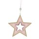 Karácsonyi dekorációs figura (rózsaszín csillagban fehér csillag)  -  vásároljon online minőségi fajátékokat