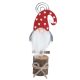 Karácsonyi dekorációs figura (farönkön fehér szivecskés, piros sapkás Mikulás)  -  vásároljon online minőségi fajátékokat