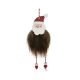 Karácsonyi dekorációs figura (barna szőrme ruhás Mikulás)  -  vásároljon online minőségi fajátékokat