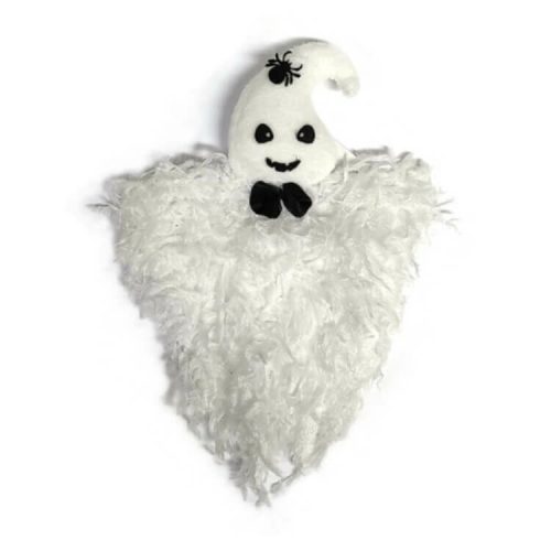 Halloween dekorációs figura (fehér szellem fekete csokornyakkendővel)  -  vásároljon online minőségi fajátékokat