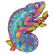 Fa puzzle, színes A5 méretű (kaméleon)  -  vásároljon online minőségi fajátékokat